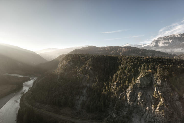 Schweiz - Rheinschlucht bei Laax