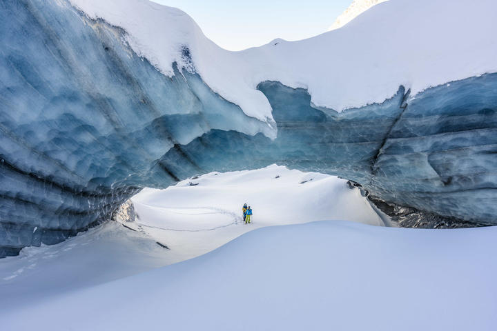 Schweiz - Engadin Pontresina Gletscherhöhle