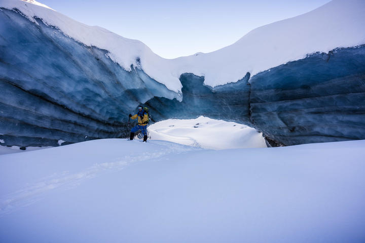 Schweiz - Engadin Pontresina Gletscherhöhle
